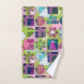 クリスマスデザイン バスタオルセット (ハンドタオル)