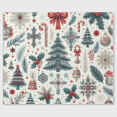 クリスマスデザイン ラッピングペーパー (フラット)