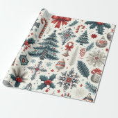クリスマスデザイン ラッピングペーパー (アンロールド)