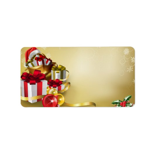 クリスマスデザイン ラベル (正面)