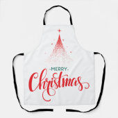 クリスマスデザイン（星あり） エプロン (正面)