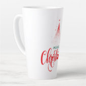 クリスマスデザイン（星あり） カフェラテマグ (左アングル)