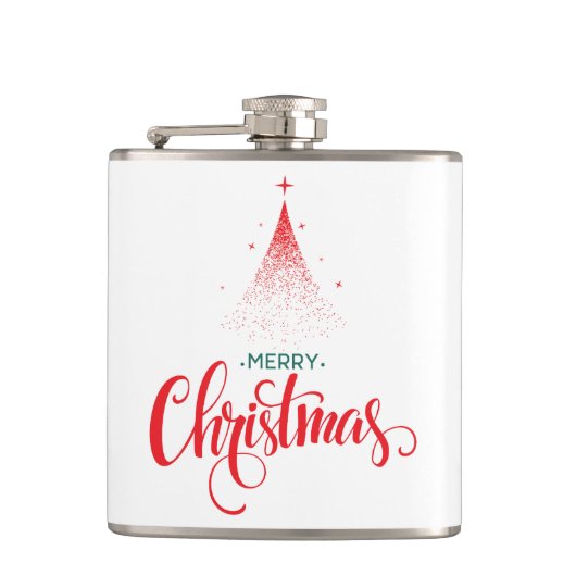 クリスマスデザイン（星あり） フラスク (正面)