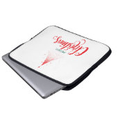 クリスマスデザイン（星あり） ラップトップスリーブ (正面下部)