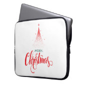 クリスマスデザイン（星あり） ラップトップスリーブ (正面左)