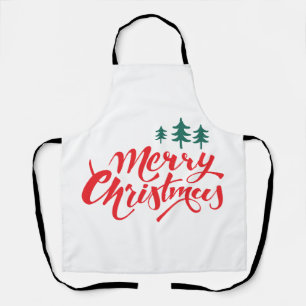 クリスマスデザイン(木あり) エプロン