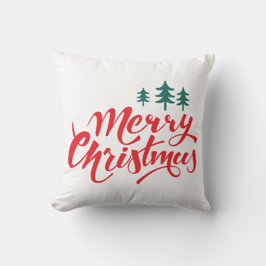 クリスマスデザイン（木あり） クッション (正面)