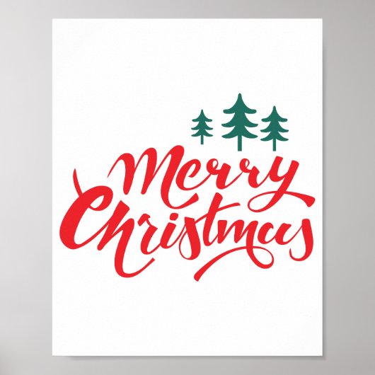 クリスマスデザイン(木あり) ポスター (正面)