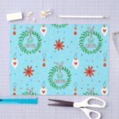 クリスマスデザイン 薄葉紙 (クラフト)