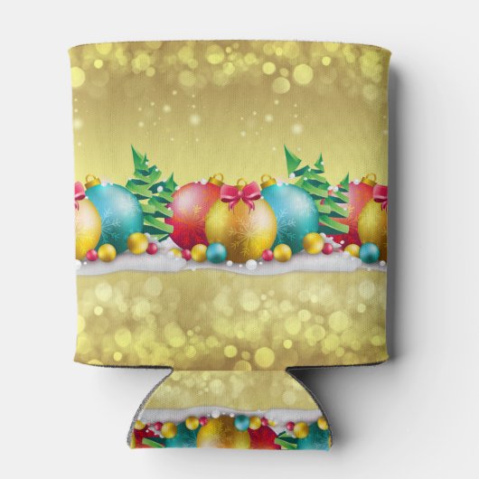 クリスマスデザイン、装飾品、カスタムクーラーボックス 缶クーラー (裏面)