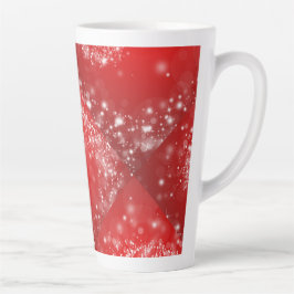 クリスマスデザイン 赤 カフェラテマグ