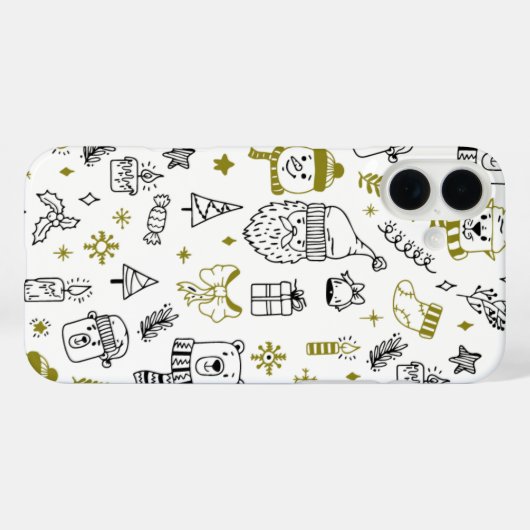 クリスマスデザイン Case-Mate iPhoneケース (裏面 (横))