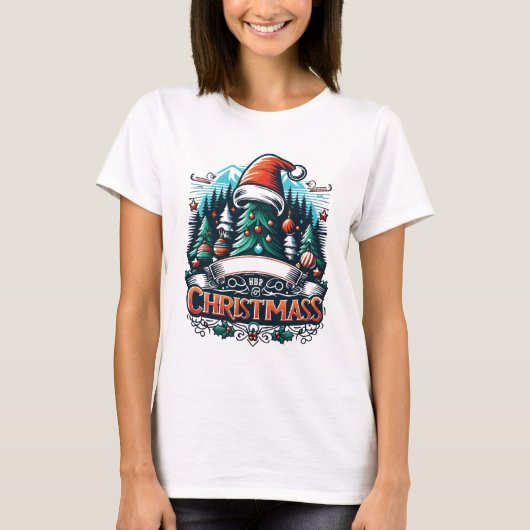 クリスマスデザイン Tシャツ (正面)