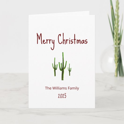 クリスマスデザートサウスウエストサグアーロサボス シーズンカード (正面)