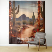 クリスマスデザートサウスウエストホリデーフォトバックグラウンド タペストリー (インサイチュ)