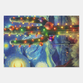 クリスマスデザートサグアーロサボスデクページ ラッピングペーパーシート