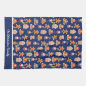 クリスマスデザートパーソナライズされた キッチンタオル (横)