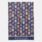 クリスマスデザートパーソナライズされた キッチンタオル (縦)