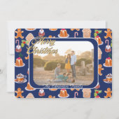 クリスマスデザート額写真クリスマス シーズンカード (正面)