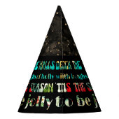 クリスマスデッキザホールズフェスティバルの輝フェイクき パーティーハット (裏面)