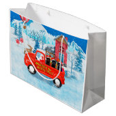 クリスマスデリバリートラックでのアフェンピンスシャーズドッグ ラージペーパーバッグ (裏面アングル)