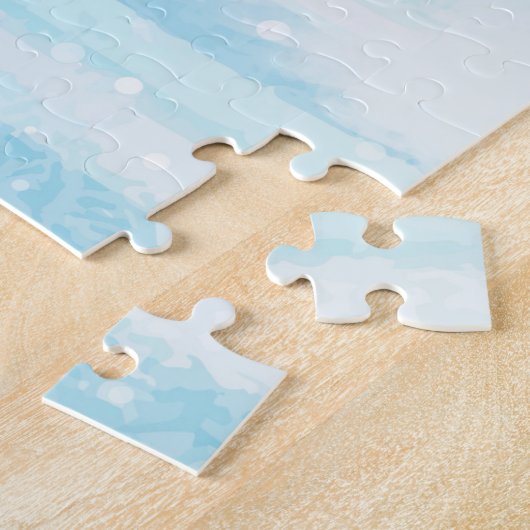 クリスマスデリバリートラック雪のシュナウザードッグ ジグソーパズル (側面)