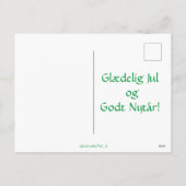 クリスマスデンマークグレードフェリエダージュ シーズンポストカード (裏面)