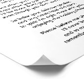 クリスマスデーの詩に私を思い出す ポスター (角)