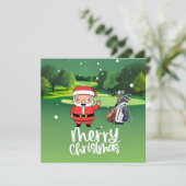 クリスマスデー遊にゴルフサンタがゴルフ (スタンド正面)