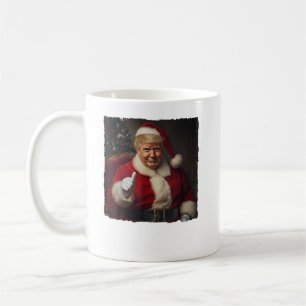 クリスマストおもしろいランプサンタクロースレトロヴィンテージ コーヒーマグカップ