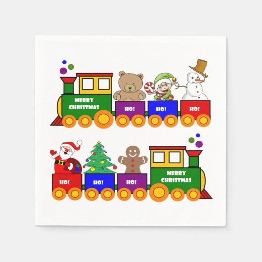 クリスマストイカラフルト スタンダードカクテルナプキン (正面)