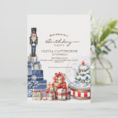 クリスマストイズウォーターカラーウィンターバースデーパーティー 招待状 (スタンド正面)