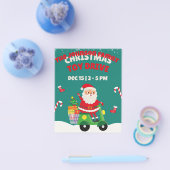 クリスマストイドライブサンタバイクプレゼントチラシ チラシ (シングル)