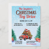 クリスマストイドライブファミリーまたはチャリティ企業のー 招待状 (正面)