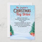クリスマストイドライブファミリーまたはチャリティ企業のー 招待状 (裏面)