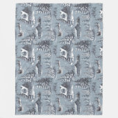 クリスマストイル フリースブランケット (正面)