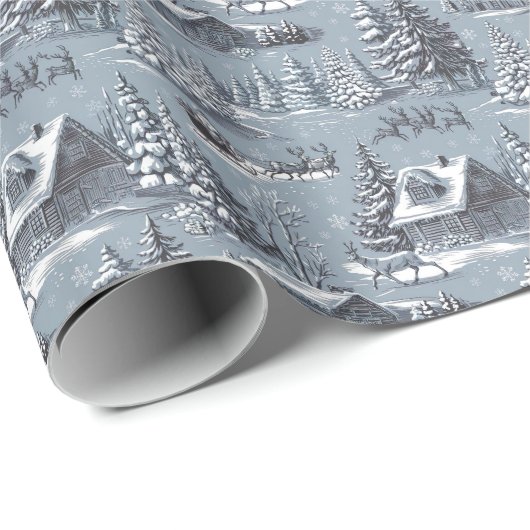 クリスマストイル ラッピングペーパー (ロールコーナー)