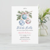 クリスマストイレチノワセリーオーナメントブライダルシャワー 招待状 (スタンド正面)