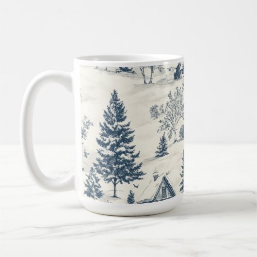 クリスマストイレパターンアクセサリー コーヒーマグカップ (左)