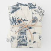 クリスマストイレパターンアクセサリー ラッピングペーパーシート (インサイチュ)