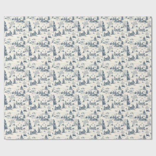 クリスマストイレパターンアクセサリー ラッピングペーパー (フラット)