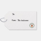 クリスマストインデナーギフトラベル ギフトタグ (裏面横)