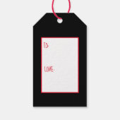 クリスマストインデナースキー ギフトタグ (裏面)