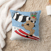 クリスマストインデナースキー クッション (ブランケット)