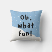 クリスマストインデナースキー クッション (裏面)