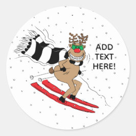 クリスマストインデナースキー ラウンドシール