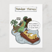 クリスマストインデナーセラピー |漫画おもしろい シーズンポストカード (正面)