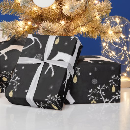クリスマストインデナーホリデーラッピング紙 ラッピングペーパー (クリスマス)