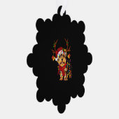 クリスマストインデナーヨークシャーテリア オーナメントカード (右)