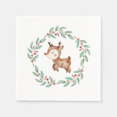 クリスマストインデナーリース スタンダードカクテルナプキン (正面)